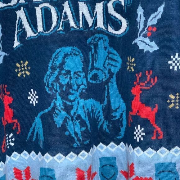 Samuel Adams Tipsy Elves Christmas Party Sweater Mens M - Picture 5 of 7